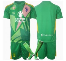 Juventus Bramkarskie Koszulka Wyjazdowa dzieci 2024-25 Krótki Rękaw (+ krótkie spodenki)